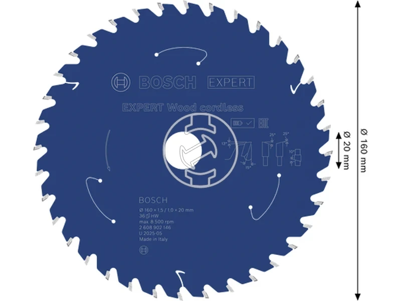 Kép: Expert for Wood korfureszlap akkumulatoros korfureszekhez.webp