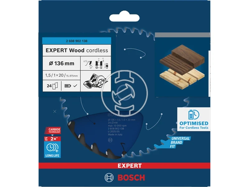 Kép: Expert for Wood korfureszlap akkumulatoros korfureszekhez.webp