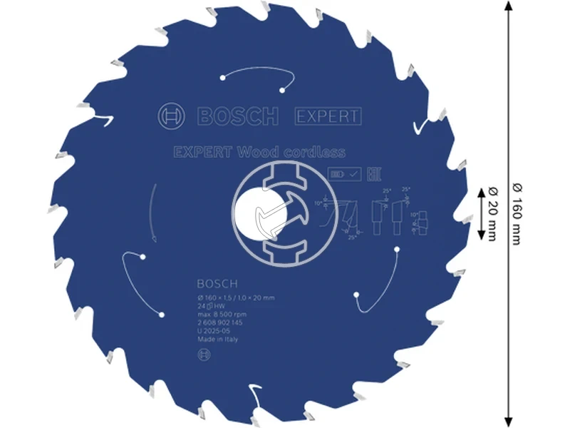 Kép: Expert for Wood korfureszlap akkumulatoros korfureszekhez.webp
