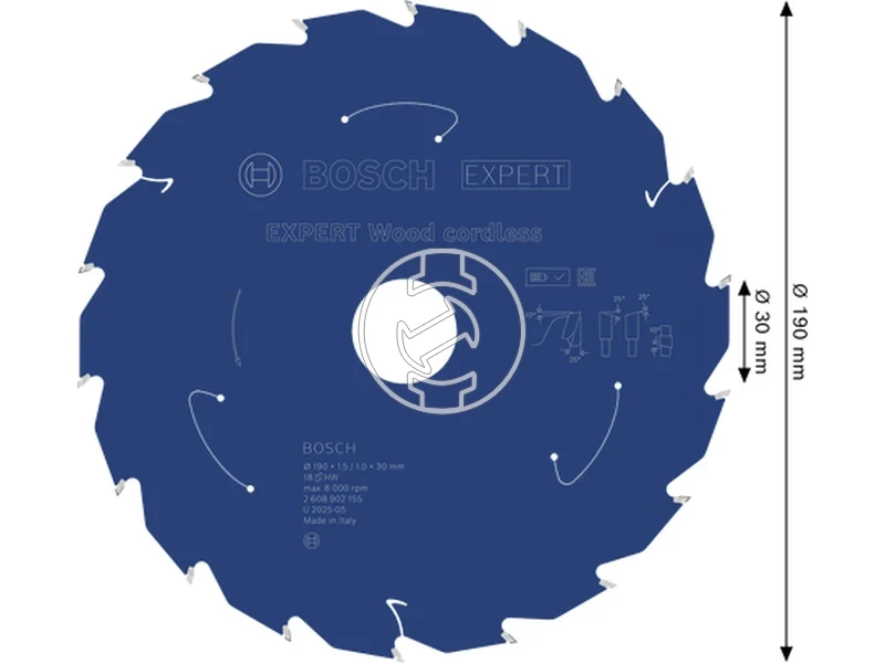 Kép: Expert for Wood korfureszlap akkumulatoros korfureszekhez.webp
