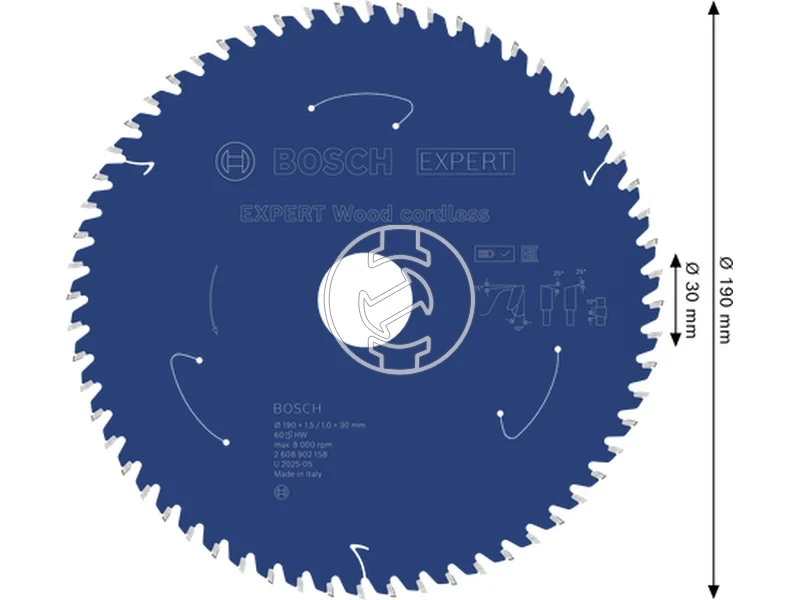 Kép: Expert for Wood korfureszlap akkumulatoros korfureszekhez.webp