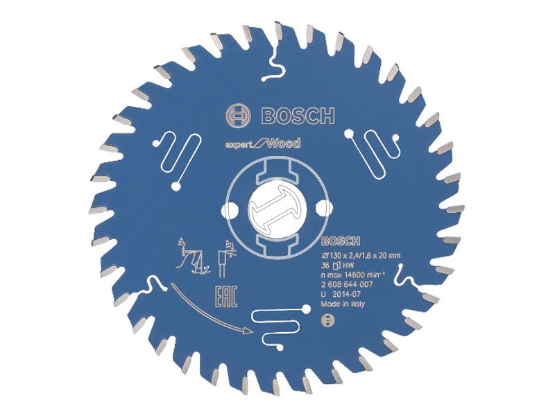 Expert for Wood körfűrészlap, 130 x 2,4 / 1,6 x 20 mm, Z=36, ATB