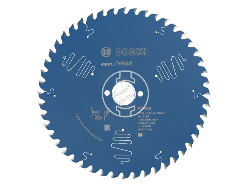 Expert for Wood körfűrészlap, 220 x 2,6 / 1,6 x 30 mm, Z=48, ATB