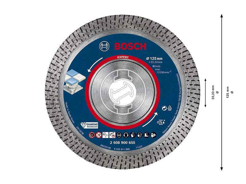 EXPERT HardCeramic gyémánt vágótárcsa, 125 x 1,4 mm, 22,23 mm