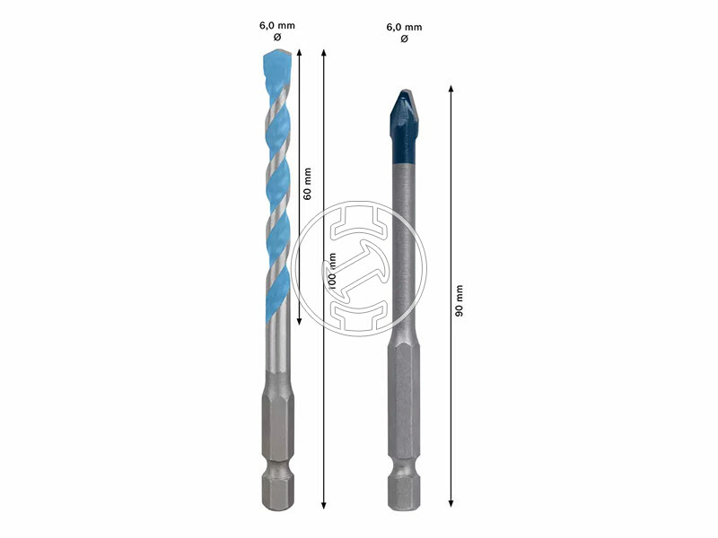Bosch HEX-9 többfunkciós fúrószár készlet Hard Ceramic + MultiC 6 mm