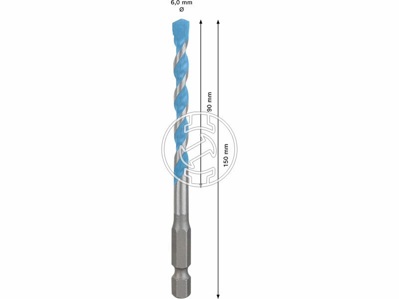EXPERT HEX-9 MultiConstruction többcélú fúró 6,0 mm, 1/4