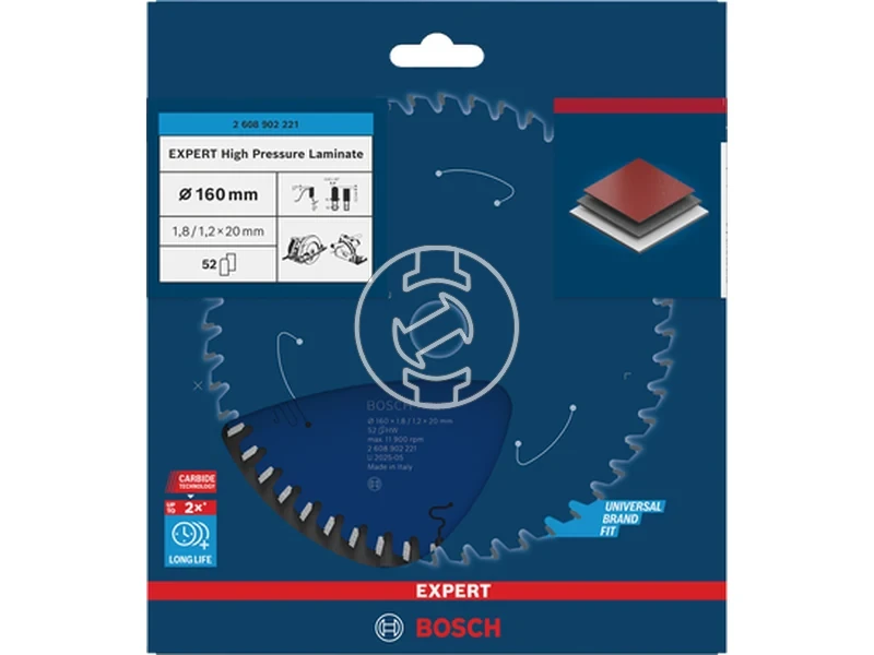 Kép: EXPERT High Pressure Laminate Korfureszlap 160x20x1.81.2x52T.webp