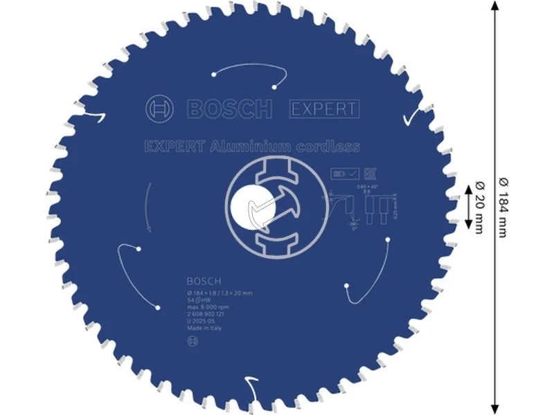 Kép: Expert Korfureszlap aluminiumhoz 184x20x1.81.3x54T.webp