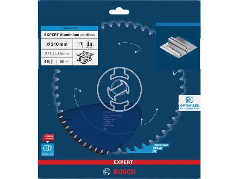 Kép: Expert Korfureszlap aluminiumhoz 210x30x21.4x66T.webp