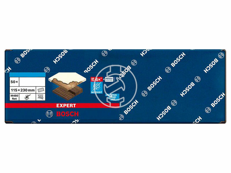 EXPERT M480 csiszolóháló rezgőcsiszolókhoz, 50 db, 115 x 230 mm, P80