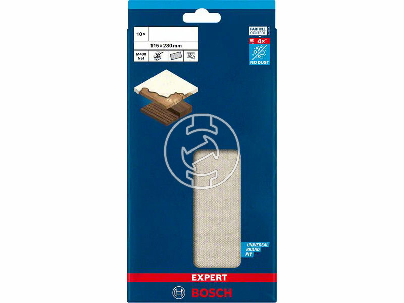 EXPERT M480 csiszolóháló rezgőcsiszolókhoz, 10 db, 115 x 230 mm, P120