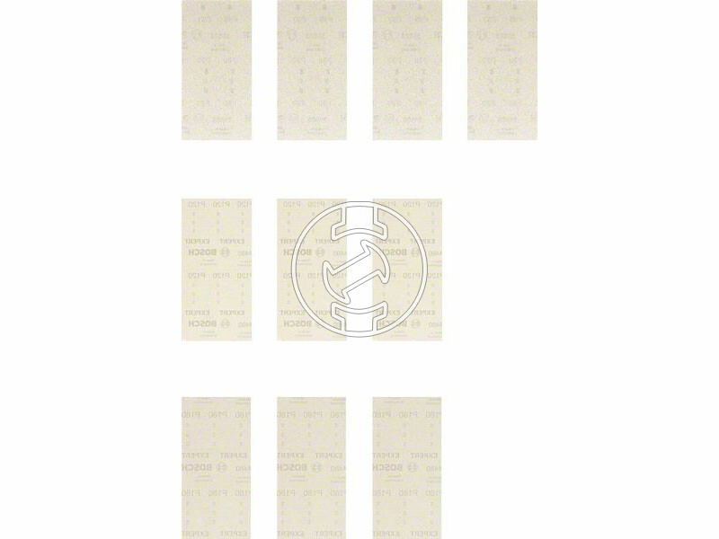 EXPERT M480 csiszolóháló rezgőcsiszolókhoz, 10 db, 93 x 186 mm, 4xP80 / 3xP120 / 3xP180