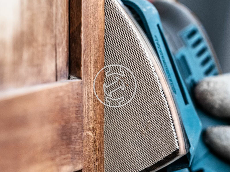 EXPERT M480 csiszolóháló deltacsiszolóra és multifunkciós rezgőfűrészre, 5 db, 93 x 93 mm, P120