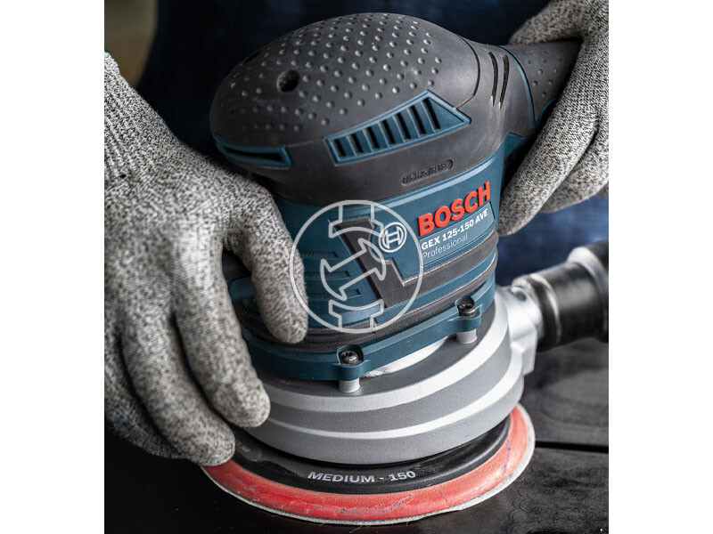 EXPERT Többszörös lyukasztású csiszolótalp Bosch excentercsiszolókhoz, 150 mm, durva