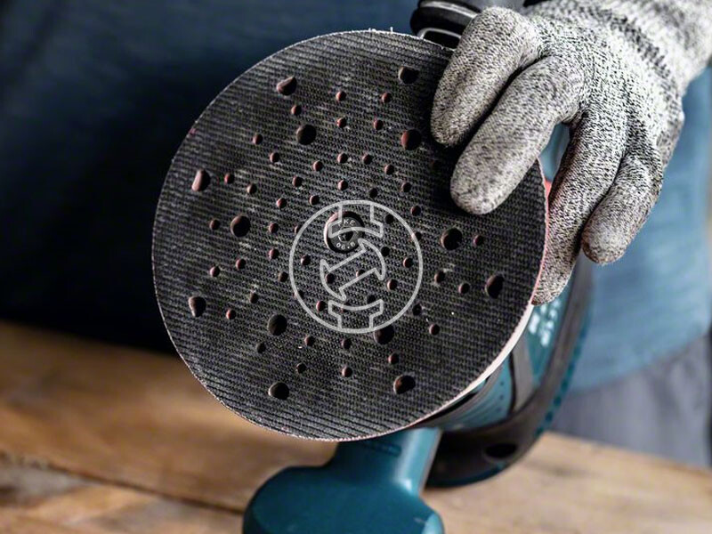 EXPERT Többszörös lyukasztású csiszolótalp Bosch excentercsiszolókhoz, 150 mm, durva