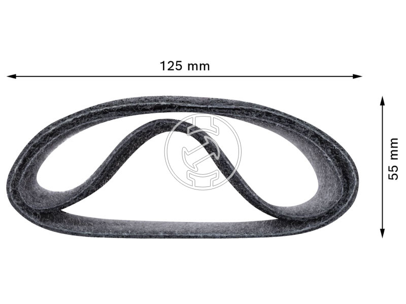 EXPERT N470 csiszológyűrű szatinálóra, rozsdamentes acélhoz, 100 x 290 mm, durva