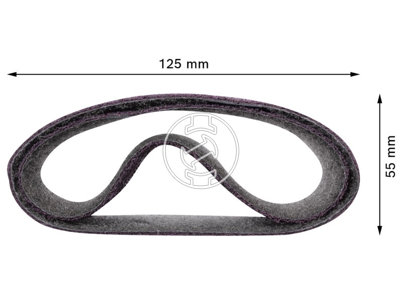 EXPERT N470 csiszológyűrű szatinálóra, rozsdamentes acélhoz, 100 x 290 mm, közepes