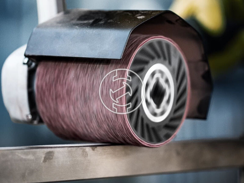 EXPERT N470 csiszológyűrű szatinálóra, rozsdamentes acélhoz, 100 x 290 mm, durva