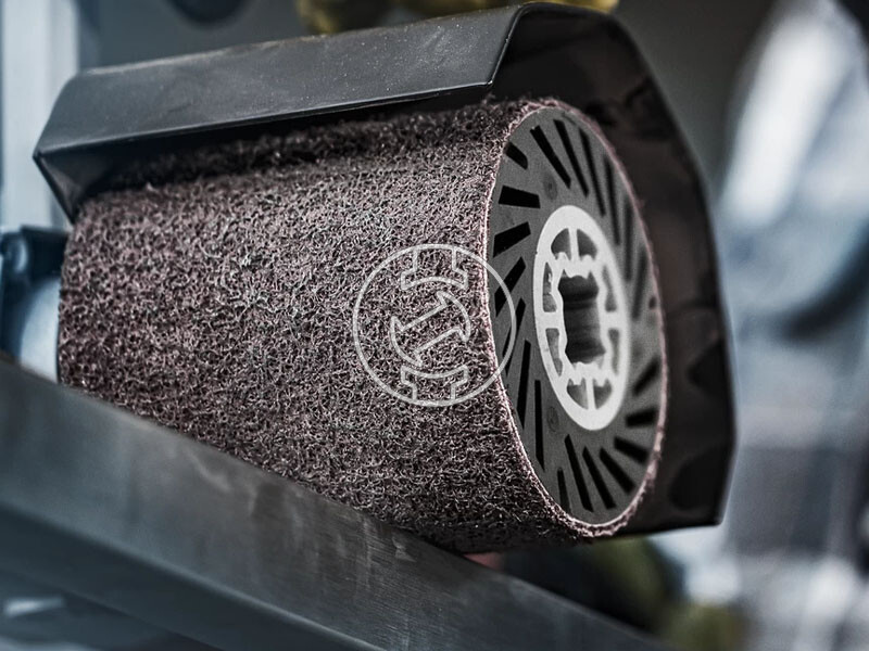 EXPERT N470 csiszológyűrű szatinálóra, rozsdamentes acélhoz, 100 x 290 mm, közepes