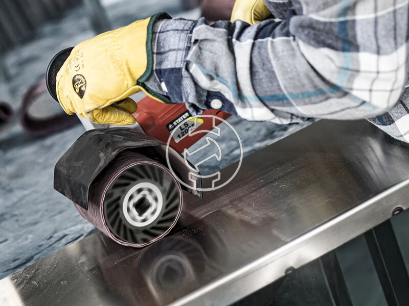 EXPERT N470 csiszológyűrű szatinálóra, rozsdamentes acélhoz, 100 x 290 mm, közepes