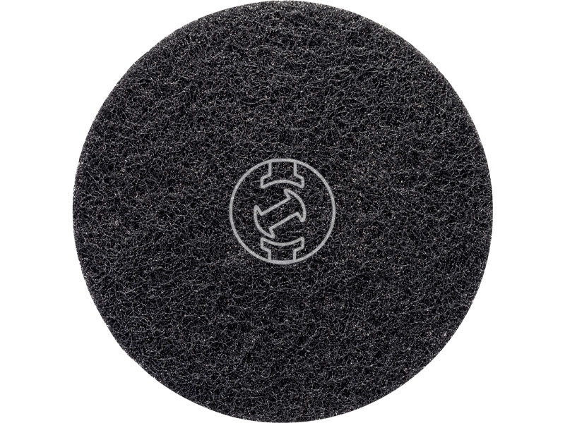 EXPERT Tépőzáras csiszolófilc korong rozsdamentes acélhoz és színes fémhez, 125 mm, közepes, SiC