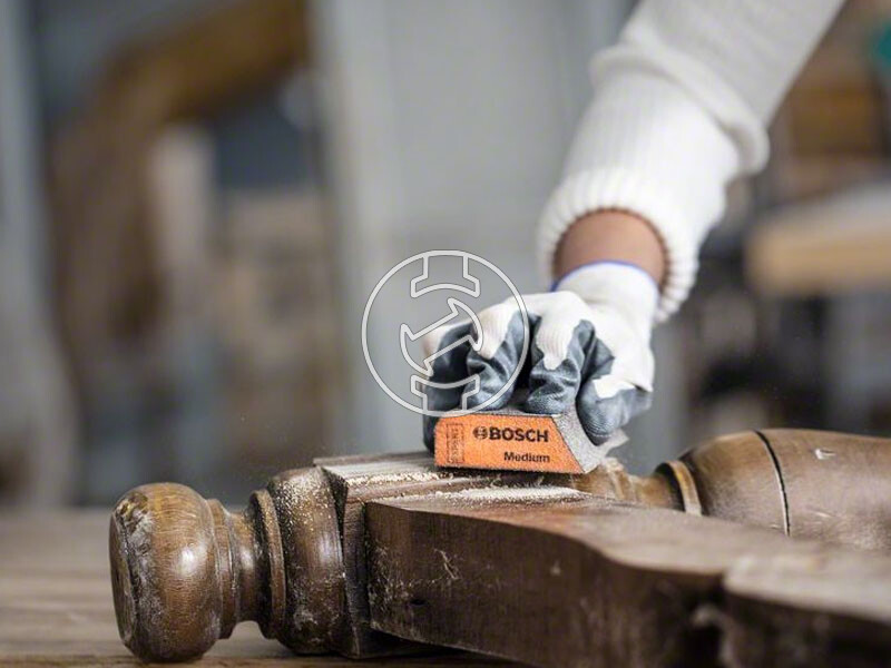 EXPERT Best for Contour csiszolópad, 97 x 120 x 12 mm, finom