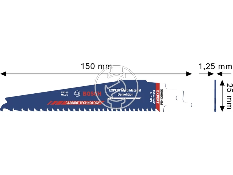 Kép: EXPERT S967 XHM Wood with Metal Demolition kemenyfem fogazasu szablyafureszlap 10 db.webp