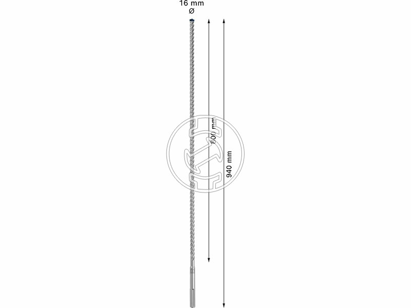 EXPERT SDS Max-8X kalapácsfúró, 16 x 800 x 940 mm