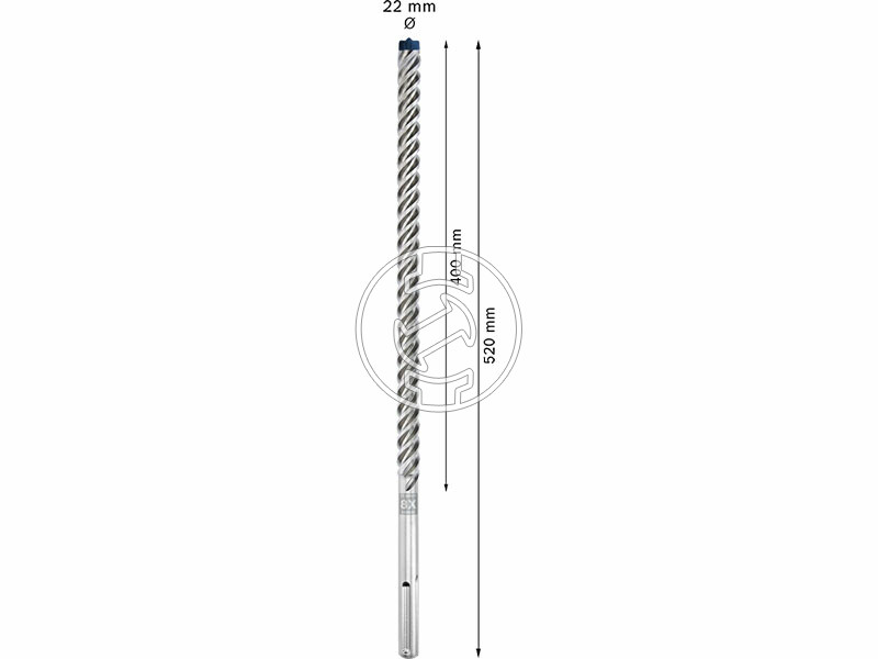 EXPERT SDS Max-8X kalapácsfúró, 22 x 400 x 520 mm