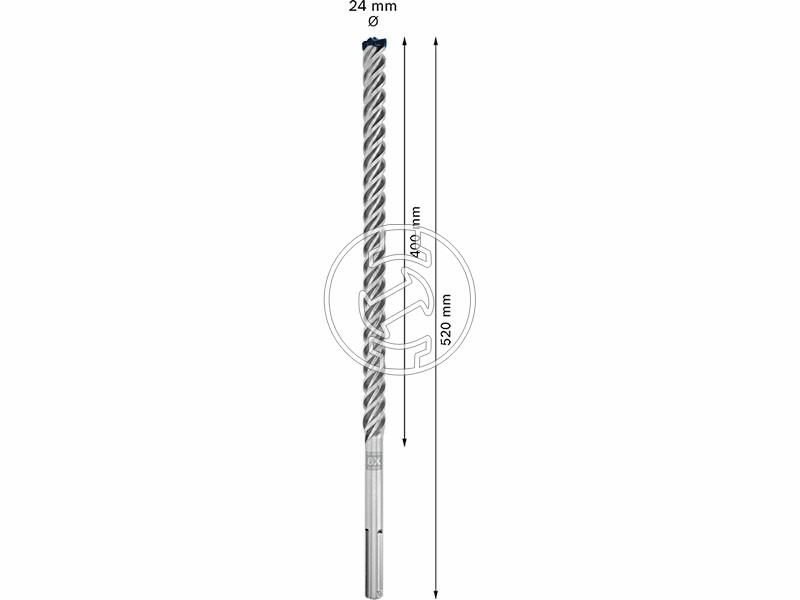EXPERT SDS Max-8X kalapácsfúró, 24 x 400 x 520 mm