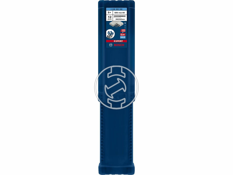 EXPERT SDS Max-8X kalapácsfúró, 5 db, 12 x 200 x 340 mm