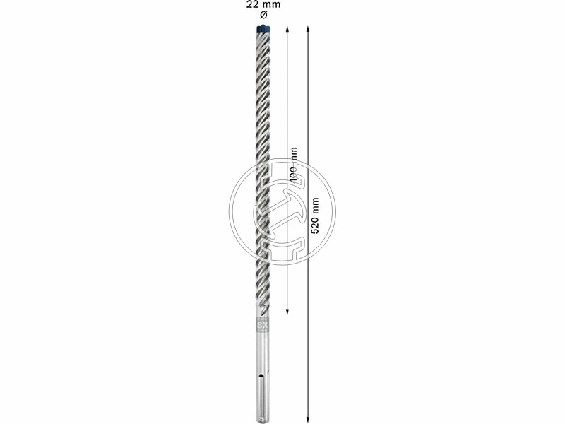 EXPERT SDS Max-8X kalapácsfúró, 5 db, 22 x 400 x 520 mm