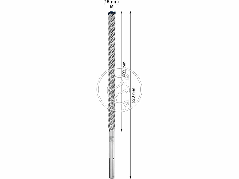EXPERT SDS Max-8X kalapácsfúró, 5 db, 25 x 400 x 520 mm