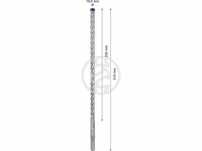 EXPERT SDS Plus-7X kalapácsfúró 10 x 250
