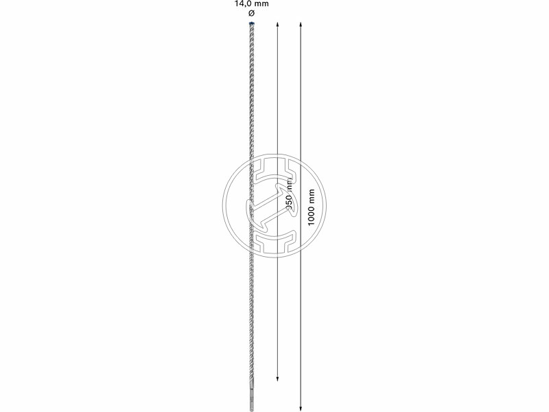 EXPERT SDS Plus-7X kalapácsfúró 14 x 950