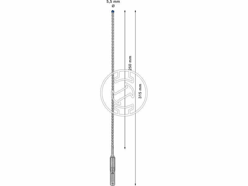 EXPERT SDS Plus-7X kalapácsfúró 5,5 x 250