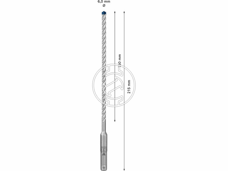 EXPERT SDS Plus-7X kalapácsfúró 6 x 150 , 10 db