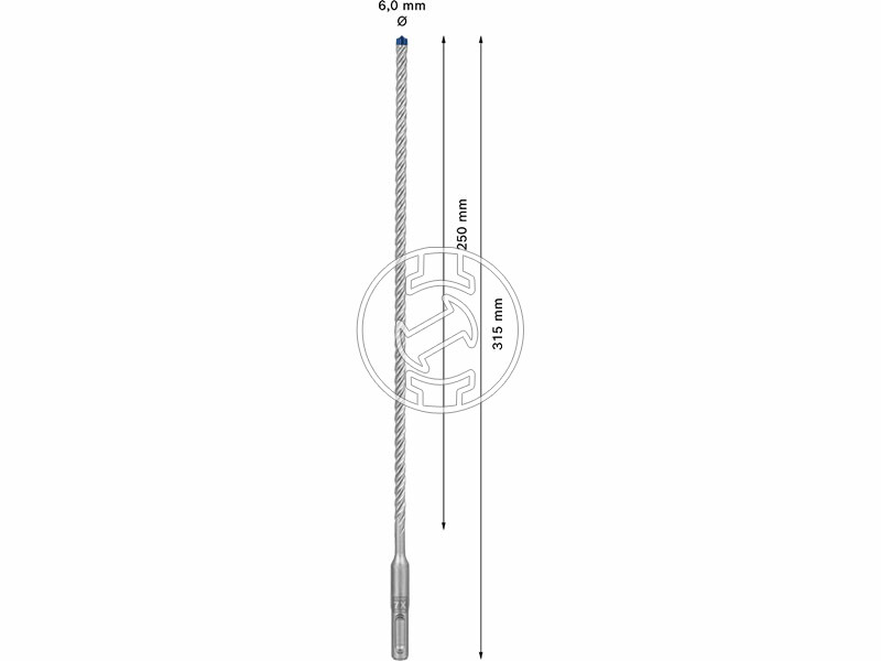 EXPERT SDS Plus-7X kalapácsfúró 6 x 250