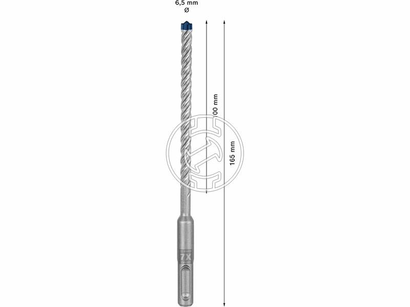 EXPERT SDS Plus-7X kalapácsfúró 6,5 x 10, 10 db