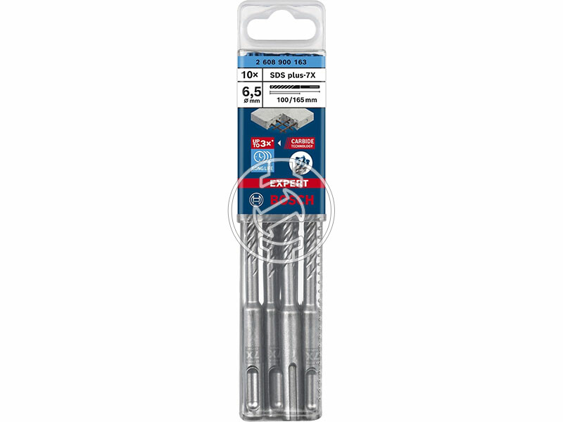 EXPERT SDS Plus-7X kalapácsfúró 6,5 x 10, 10 db