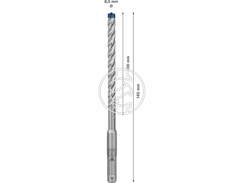 EXPERT SDS Plus-7X kalapácsfúró 8 x 100, 30 db