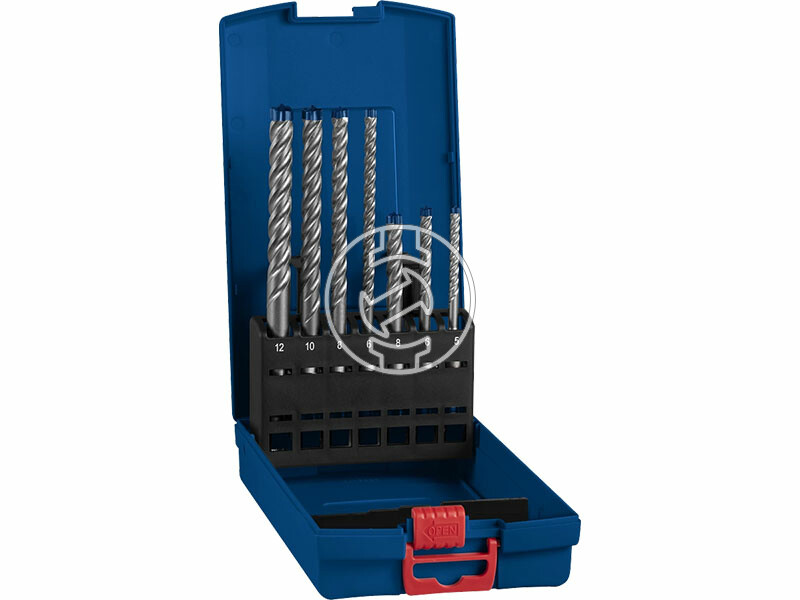 EXPERT SDS Plus-7X ProBox készlet, 7 db, 5 / 6 / 8 x 50 x 115 mm, 6 / 8 / 10 / 12 x 100 x 165 mm