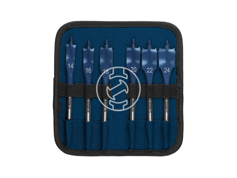 EXPERT Self Cut lapos marófúró készlet, 6 db, 14; 16; 18 ; 20; 22; 24 x 152 mm