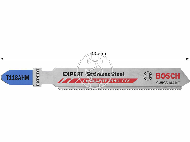 EXPERT T 118 AHM Stainless Steel keményfém fogazású szúrófűrészlap, Anyagvastagság: 1,5-3 mm, Méret