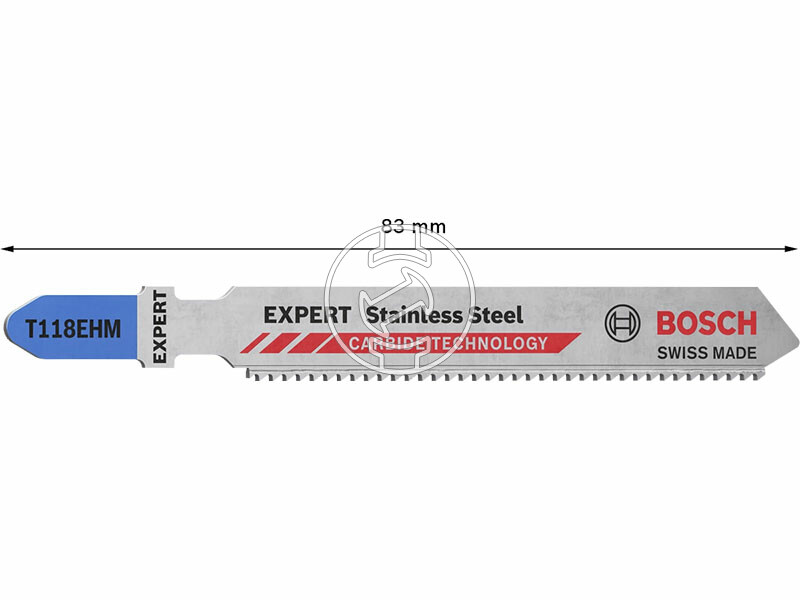 EXPERT T 118 EHM Stainless Steel keméyfém fogazású szúrófűrészlap, Anyagvastagság: 2-5 mm, Méret: 8