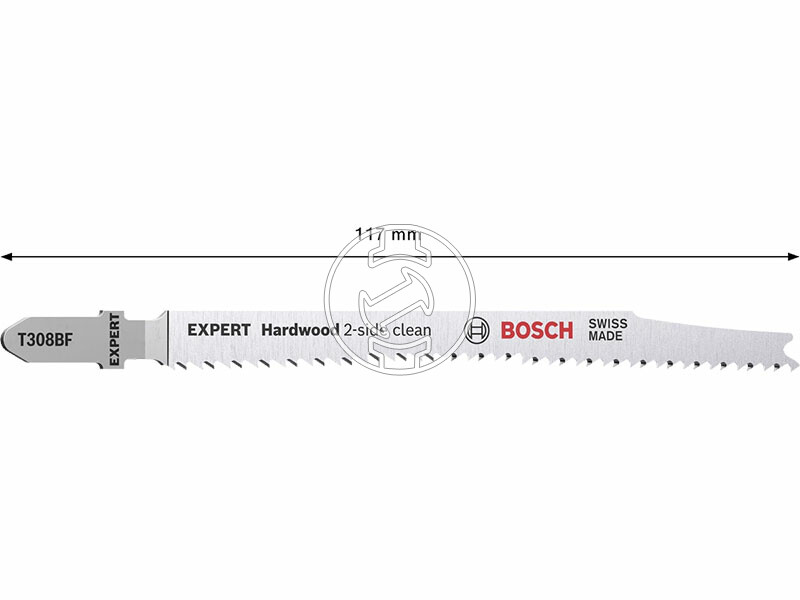 EXPERT T 308 BF Hardwood 2-side clean szúrófűrészlap, Anyagvastagság: 5-50 mm, Méret: 117 mm, Fogos