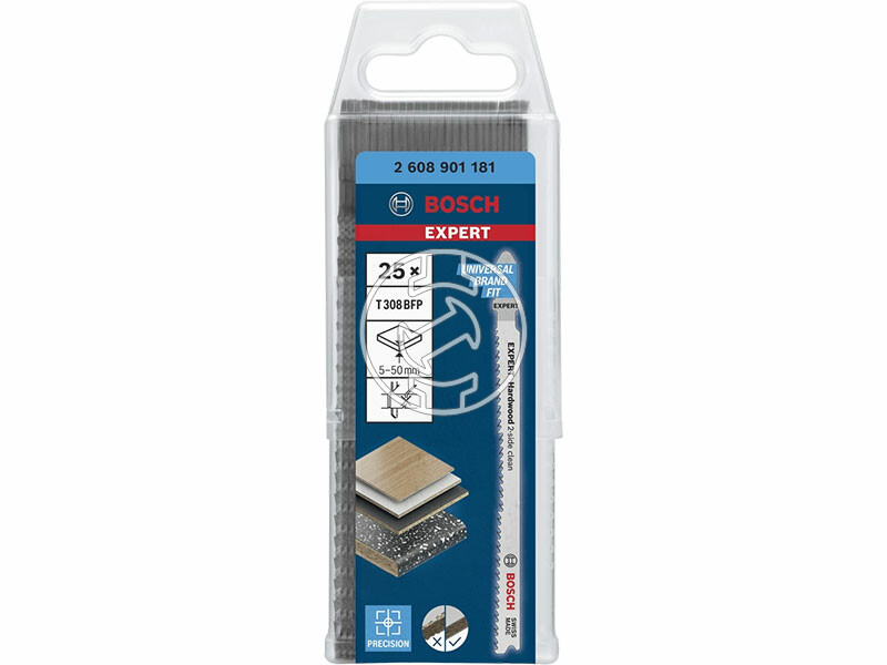 EXPERT T 308 BFP Hardwood 2-side clean szúrófűrészlap, Anyagvastagság: 5-50 mm (merőleges), Méret: