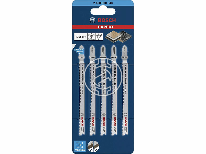 EXPERT T 308 BFP Hardwood 2-side clean szúrófűrészlap, Anyagvastagság: 5-50 mm (merőleges), Méret: