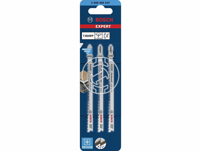 EXPERT T 308 BFP Hardwood 2-side clean szúrófűrészlap, Anyagvastagság: 5-50 mm (merőleges), Méret: