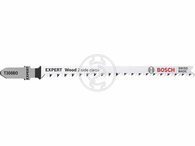 EXPERT T 308 BO Wood 2-side clean szúrófűrészlap, Anyagvastagság: 5-50 mm (íves), Méret: 117 mm, Fo